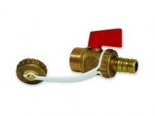 Vypouštěcí kulový uzávěr - 1/2"M; páčka