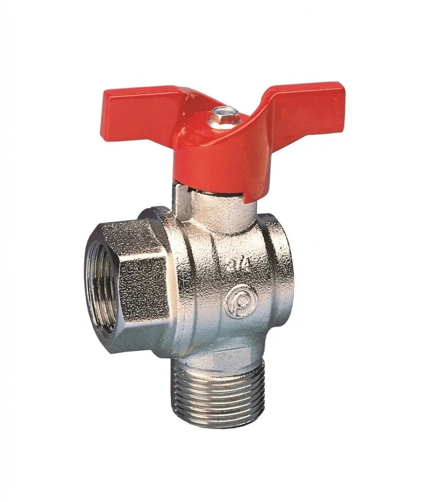 Kulový uzávěr voda - rohový - série 59/1 - 3/4"FM; motýl