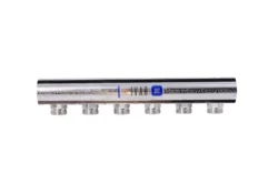 Rozdělovač - s vývody EK - 5/4"xEK; 4cestný; nikl