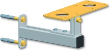 Nástěnný držák s montážní deskou - DN 40
