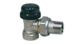 Termostatický ventil dvouregulační - rohový - 3/4"
