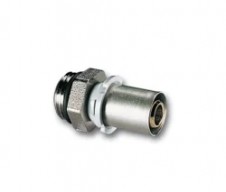 Přechodka PRESS - závit vnější s O-kroužkem - 1/2"Mx16