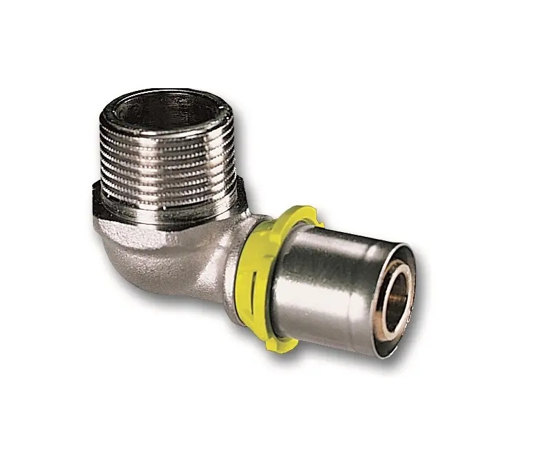 Koleno PRESS-GAS 90° - závit vnější - 1/2"Mx20