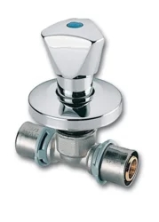 Uzavírací ventil PRESS - podomítkový - 16x16