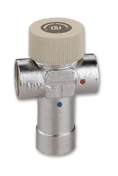 Termostatický směšovací ventil pro TV - 3/4"F; Kv 1,8; + 30 °C až + 48 °C