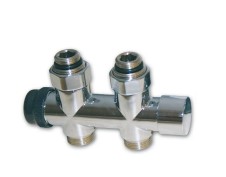 Kompaktní koupelnový připojovací ventil OPTIMA - 1/2"xM24; přímý; chrom