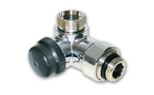 Koupelnový termostatický ventil OPTIMA - úhlový - 1/2"xM24; pravý; chrom
