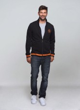 Mikina černá se zipem, vel. S