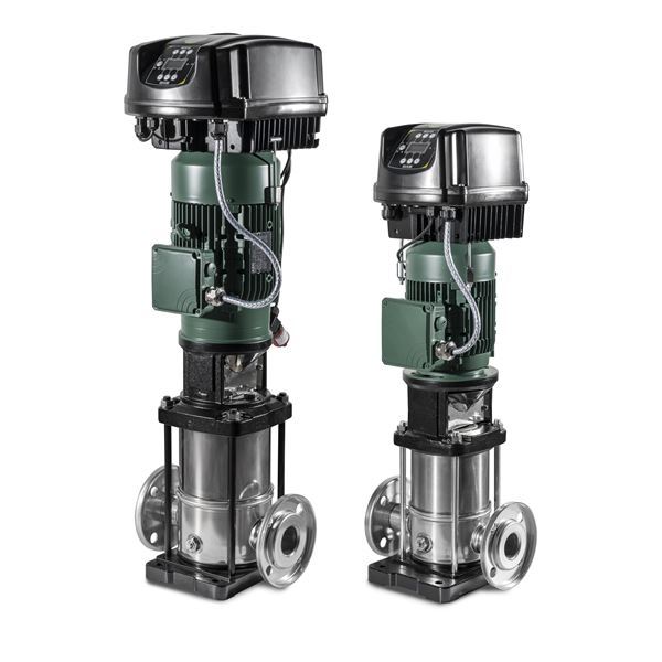 NKVE 20/04 S 040 T vícestupňové odstředivé čerpadlo pro tlakové systémy s MCE55/P