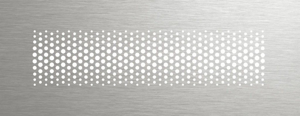 Designová krycí mřížka STARLINE - nerezová ocel; 350x130mm