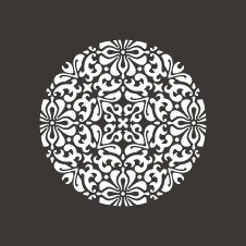 Designová krycí mřížka STARLINE - tmavá bronz; 160x160mm