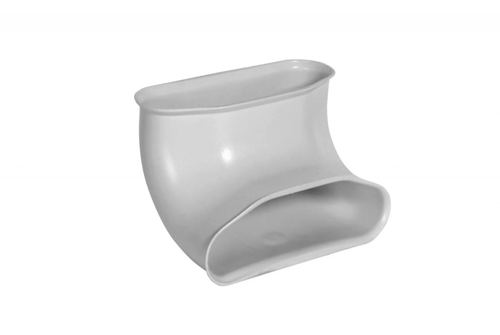 Koleno 90° - vertikální - 132x52mm; tunnel