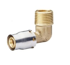 Koleno PUSH 90° - závit vnější - 16x1/2"M