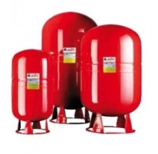 Tlaková expanzní nádoba - topné a chladicí systémy - 250l; 10bar; 1"; vertikální s podstavcem