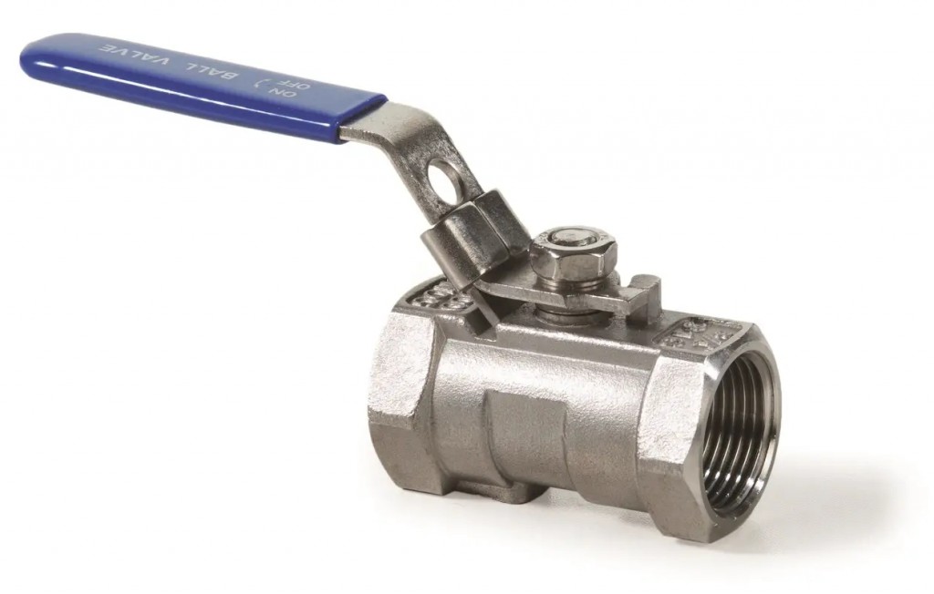 Kulový uzávěr závitový - série A3 nerez jednodílný - 1/4"; L=40mm