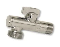 Rohový kulový uzávěr - s filtrem - 1/2"x3/8"; bez matice