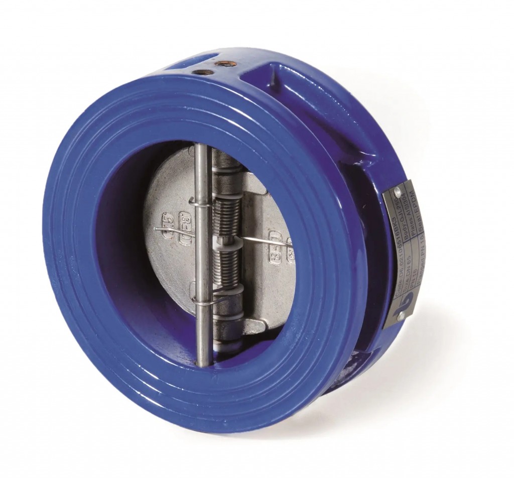 Mezipřírubová motýlová zpětná klapka - série D6 - DN 350; L=127mm; -20°C až +100°C