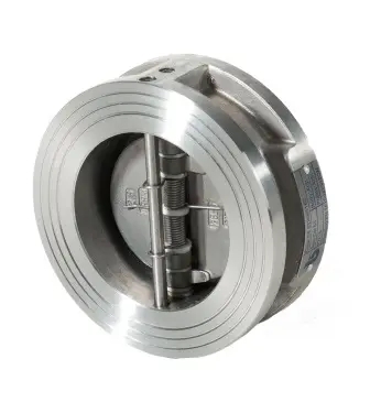 Mezipřírubová motýlová zpětná klapka - série D6; nerez - DN 125; L=70mm