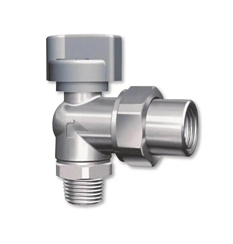 Kulový uzávěr plyn rohový - s FIREBAG - 1"Mx1"F