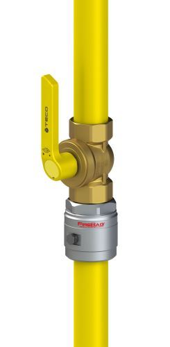 Protipožární armatura-FIREBAG - s kulovým uzávěrem - 2"Fx2"F; včetně FIREBAGu