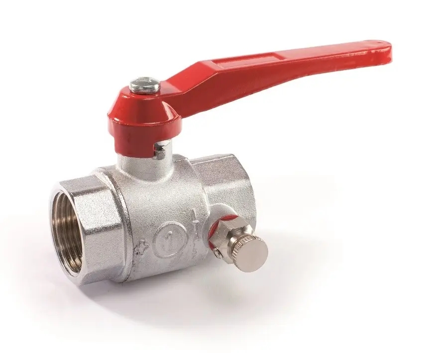 Kulový uzávěr voda - s odvodněním - 5/4"FF; páka