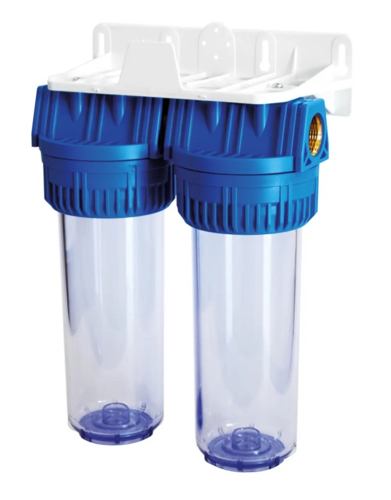 Filtr 9 3/4" DUPLEX - 1"F; bez vložky