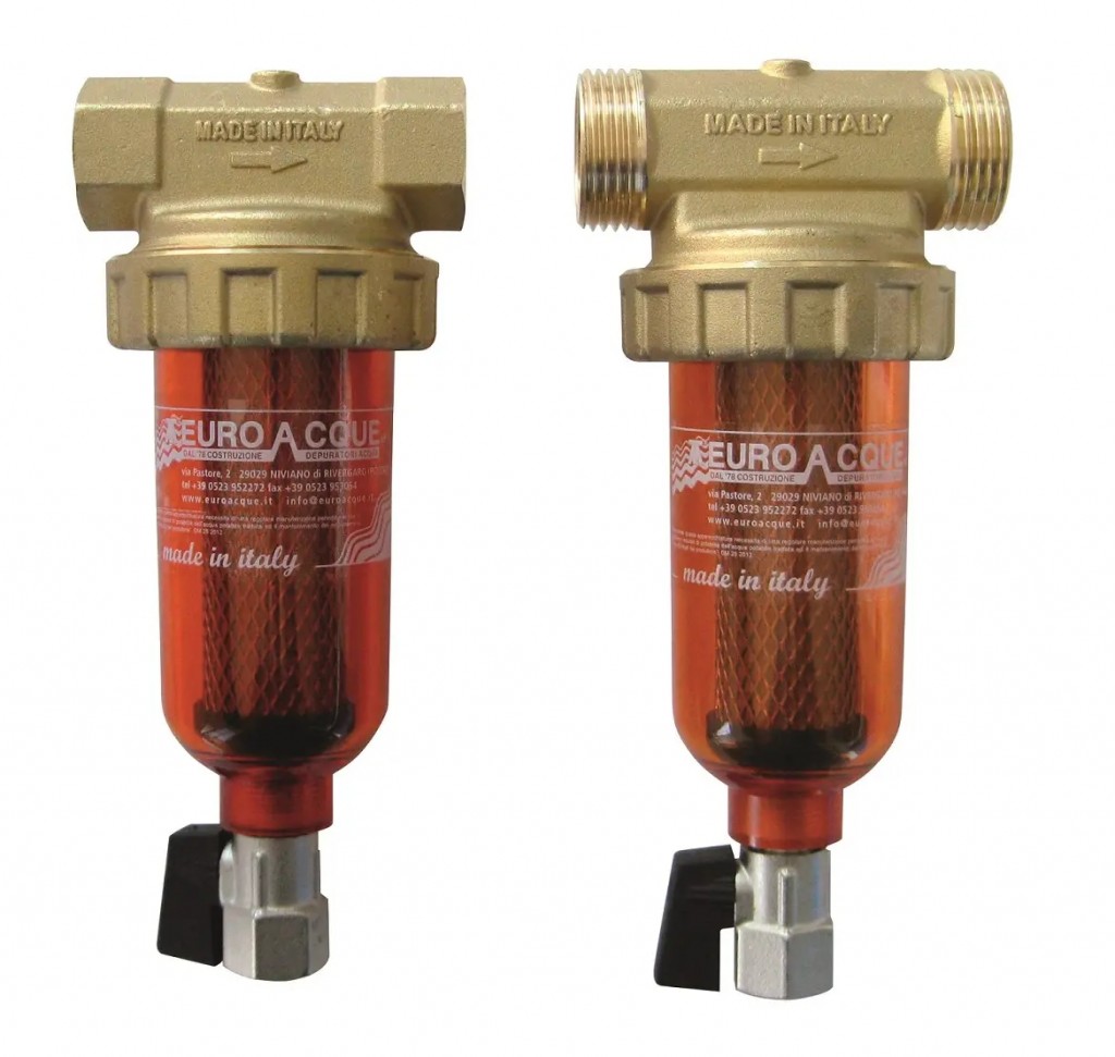 Cyklonový odkalovací filtr 4" - pro teplou vodu - 1/2"F; 500 µm