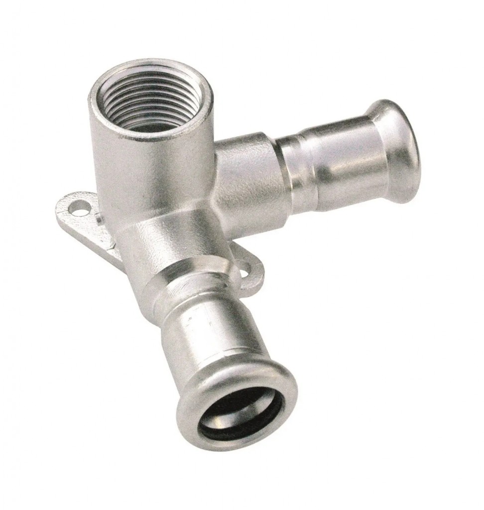 Nástěnka 90° - průchozí rohová - N - 15mm-Rp1/2"