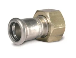 Připojovací šroubení - na ploché těsnění - N - G 3/4"-15mm; mosaz