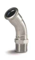 Přechodový oblouk 45° - s vnějším závitem - N - 22mm-R3/4"