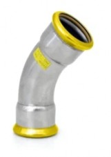 Oblouk 45° PRESS GAS - 18mm
