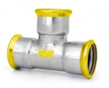 T-kus 90° PRESS GAS - jednoznačný - 18mm