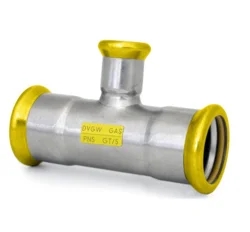 T-kus 90° PRESS GAS - redukovaný - 22-18-22mm