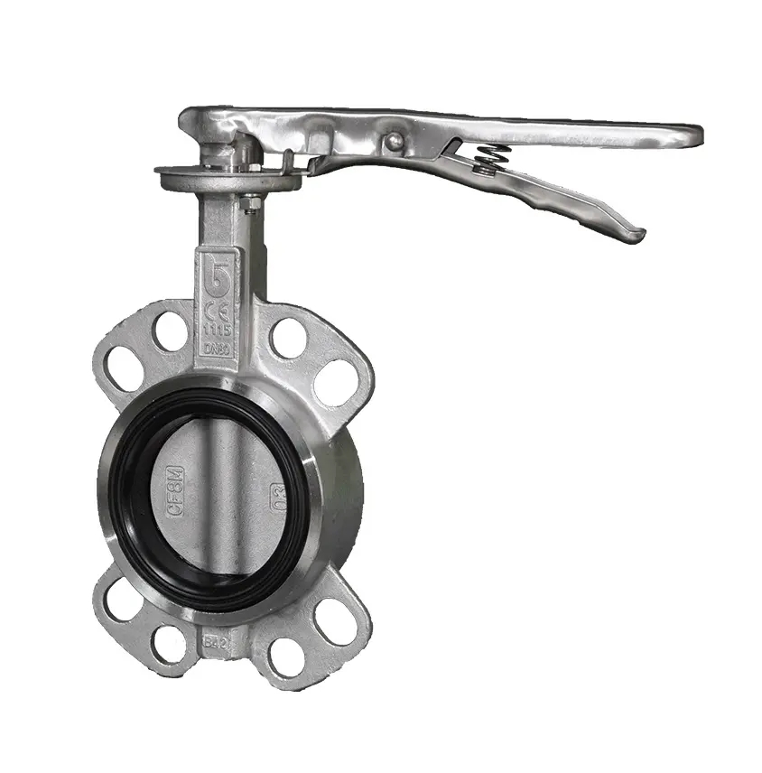 Mezipřírubová uzavírací klapka WAFER J9 - disk nerez; FKM (Viton) - DN 100; L=52mm