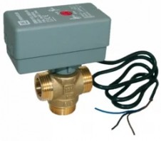 Třícestný zónový uzávěr s elektrickým pohonem - 1"M