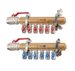 Sestava průmyslový rozdělovač/sběrač - bez instalační skříně - 6/4"x3/4"; 8cestný