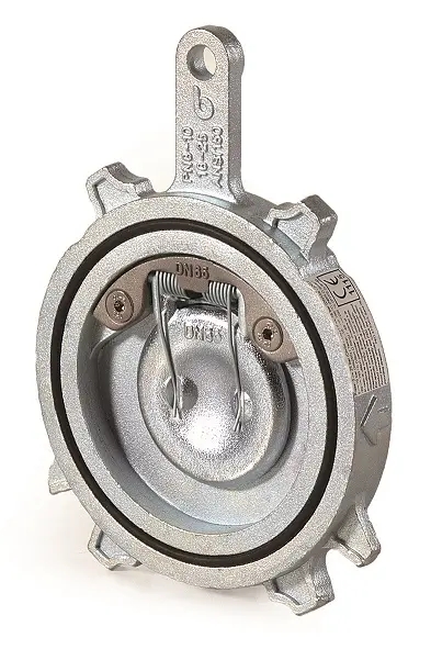 Mezipřírubová vodorovná zpětná klapka - série M6 - s pružinou - DN 250; L=38mm