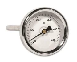 Teploměr axiální - pro vyšší teplotu - 0 °C až + 500 °C;  L 200mm