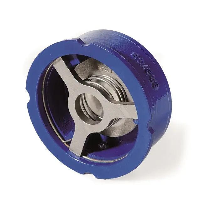 Mezipřírubová zpětná klapka pružinová - série W6 - DN 65; L=46mm