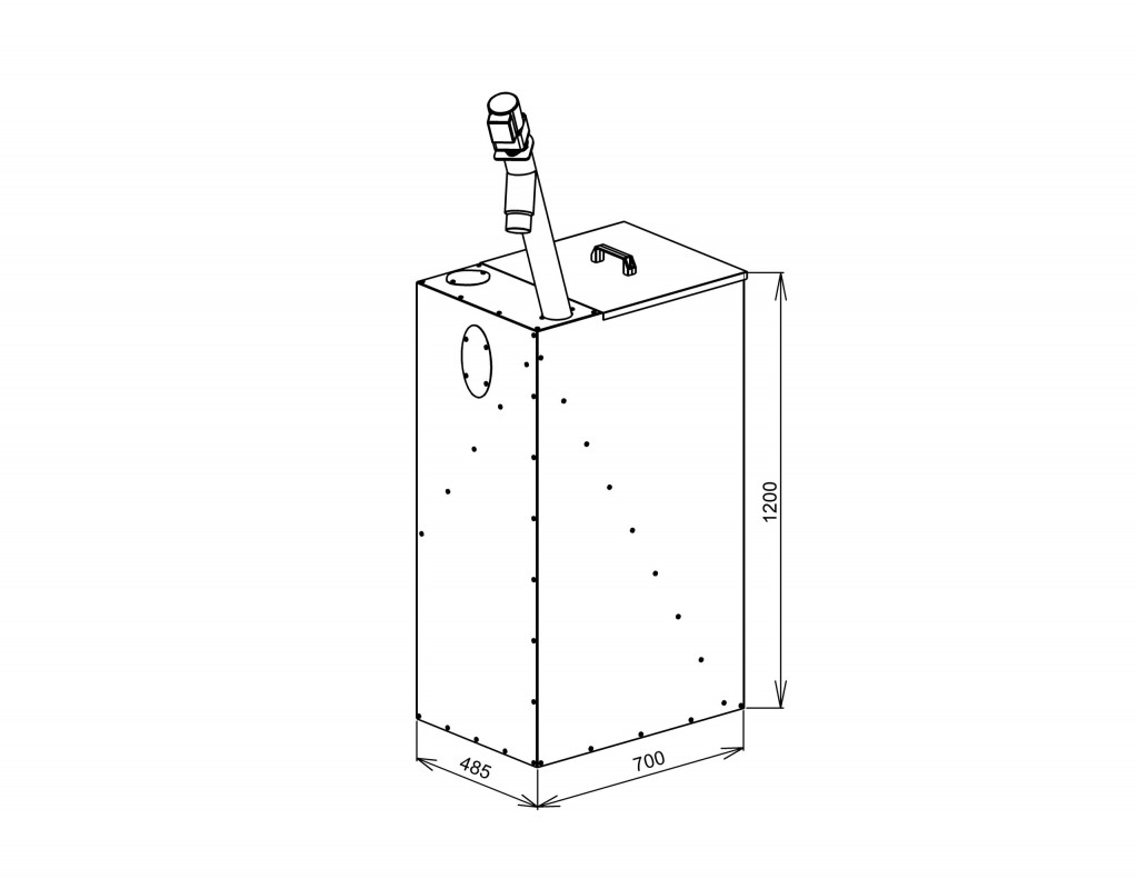 AZPU 240 M sada-kotle s úpravou- zásobník 240 l+dopra