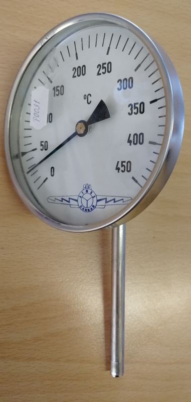 Teploměr spalin TU 100, 0-450°Cdélka 100mm s logem AT