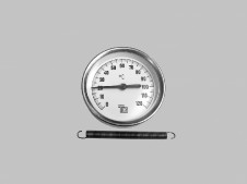 3042-Teploměr příložný na trubku D63  0-120°C
