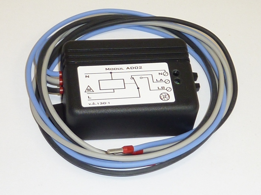 AD02 Modul odtah.ventilátoru s hořákem A25