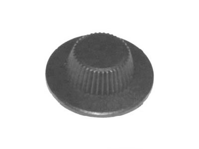 3991 Knoflík - černý drážkovaný