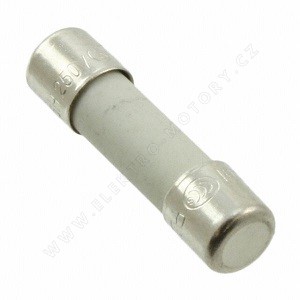 Pojistka trubičková keramická 6,3A/1500,6x32mm,pomalá