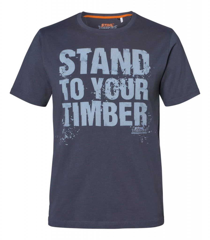 Tričko "STAND TO YOUR TIMBER" šedé, vel. L