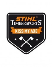 Samolepka STS 7,8 x 8,5cm "Kiss My Axe"