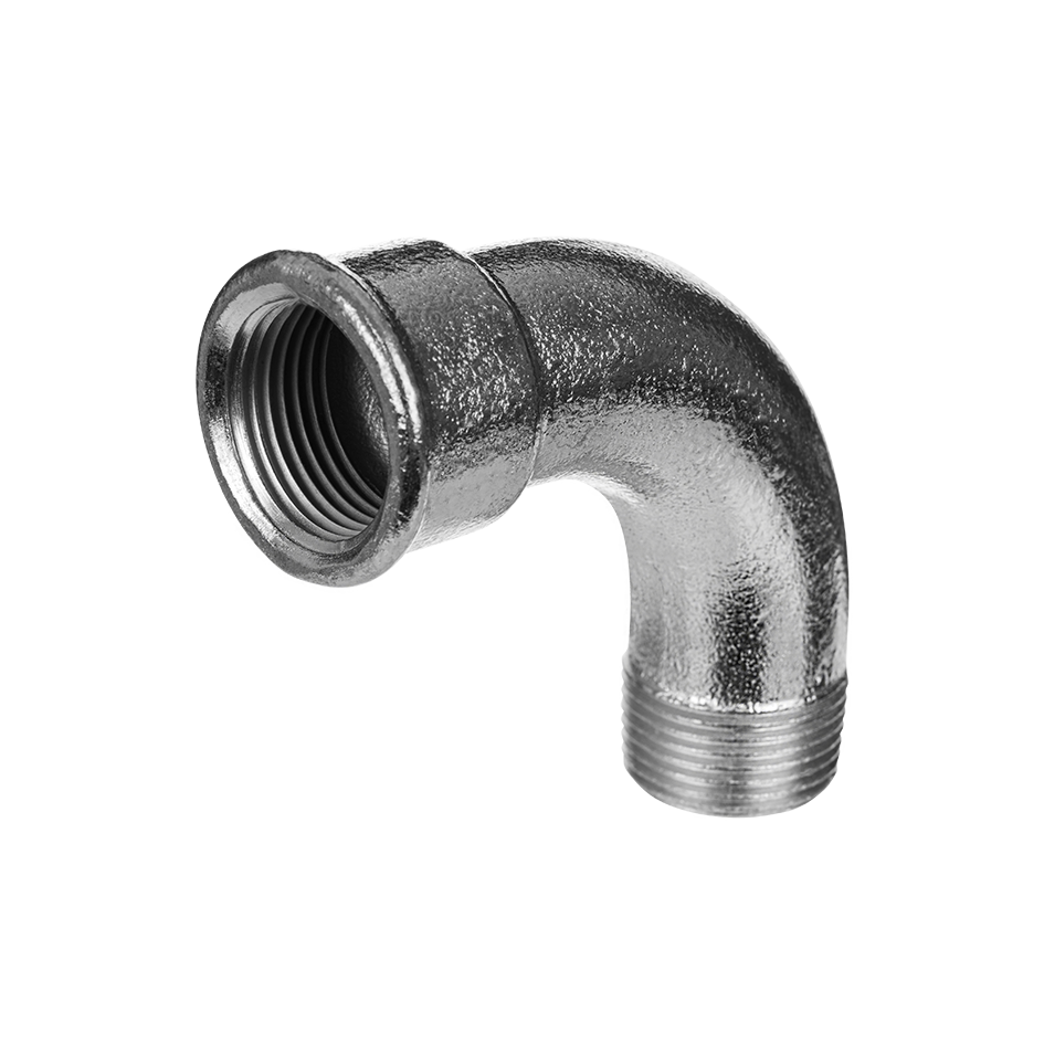 OBLOUK DLOUHÝ 90° M/F 1/2" ČERNÝ