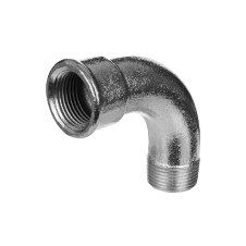 OBLOUK DLOUHÝ 90° M/F 1/2" ČERNÝ