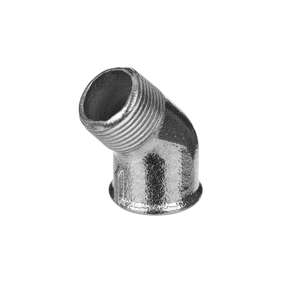 KOLENO 45° M/F 2" ČERNÉ